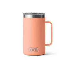 Lowcountry Peach Yeti Rambler 24 oz mug with handle