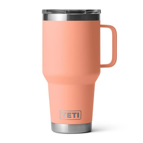 Lowcountry Peach Yeti Rambler 30 oz Travel Mug with Handle