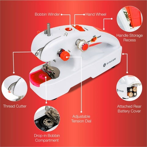 Features of Singer Stitch Quick+ cordless mending machine