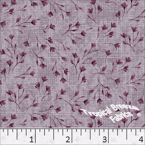 magenta, Standard Weave Floral Print Poly Cotton Fabric 6308