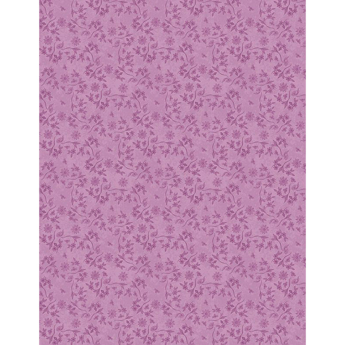 Magenta floral small print fabric