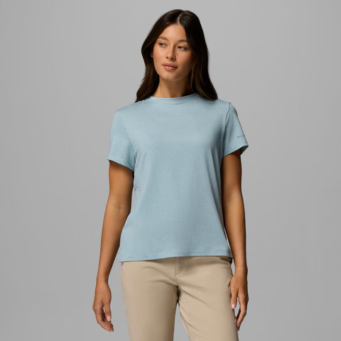 marine light heather, Women's Short-Sleeve Parsons Point Logo T-Shirt 215494