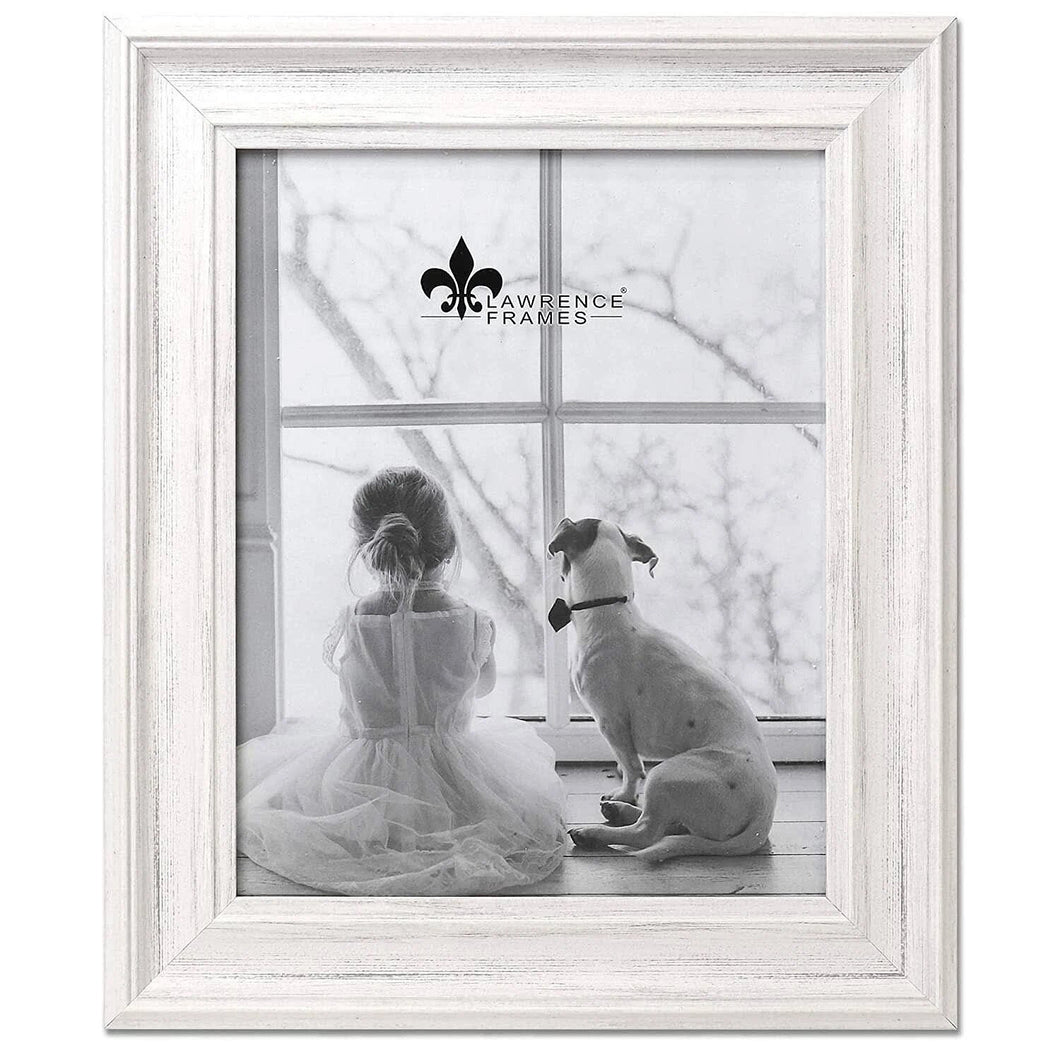 Lawrence Frames Metal Rope Matted Picture Frame, Size: 8 x 10 in., Silver
