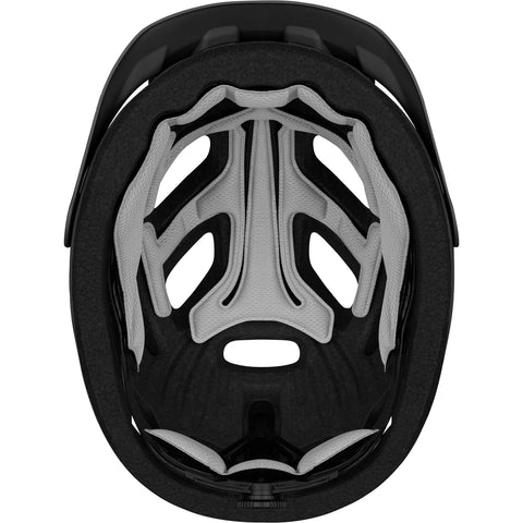 Inside of Retrospec Lennon commuter bike helmet in matte black
