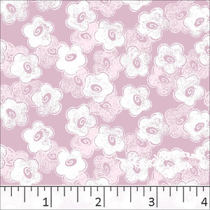 Poly Cotton Blossom Dress Fabric mauve