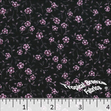 Koshibo Floral Print Polyester Dress Fabric 048334 mauve