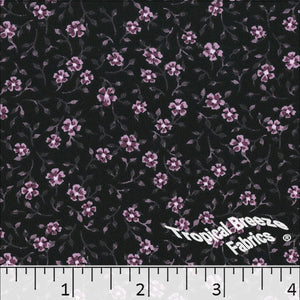 Koshibo Floral Print Polyester Dress Fabric 048334 mauve