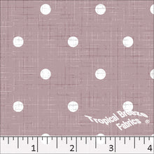 Standard Weave Polka Dots Print Dress Fabric 6163 mauve