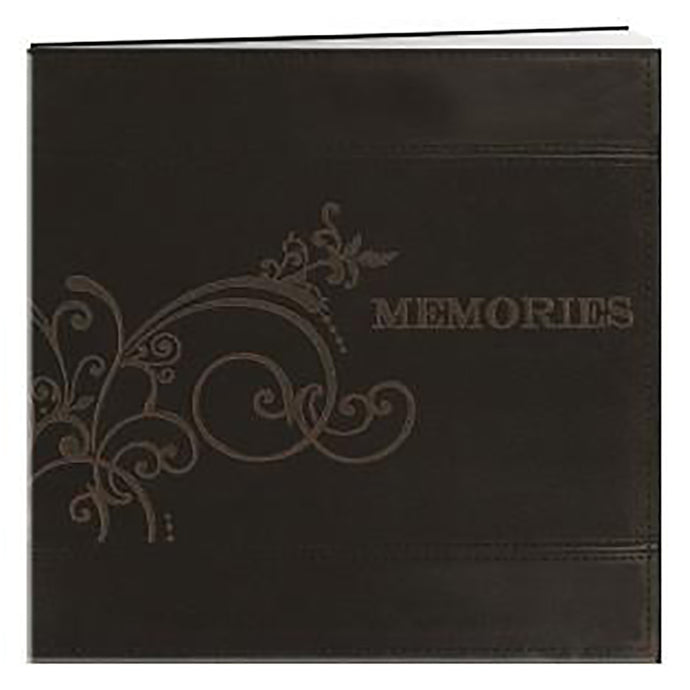 Brown Embroidered Scroll Scrapbook MB-10EMP