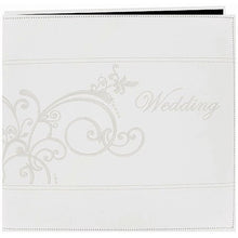 White Embroidered Scroll Scrapbook MB-10EMPW