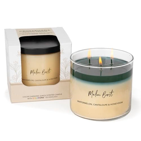 Melon Burst Color-Changing 3-Wick Scented Candle