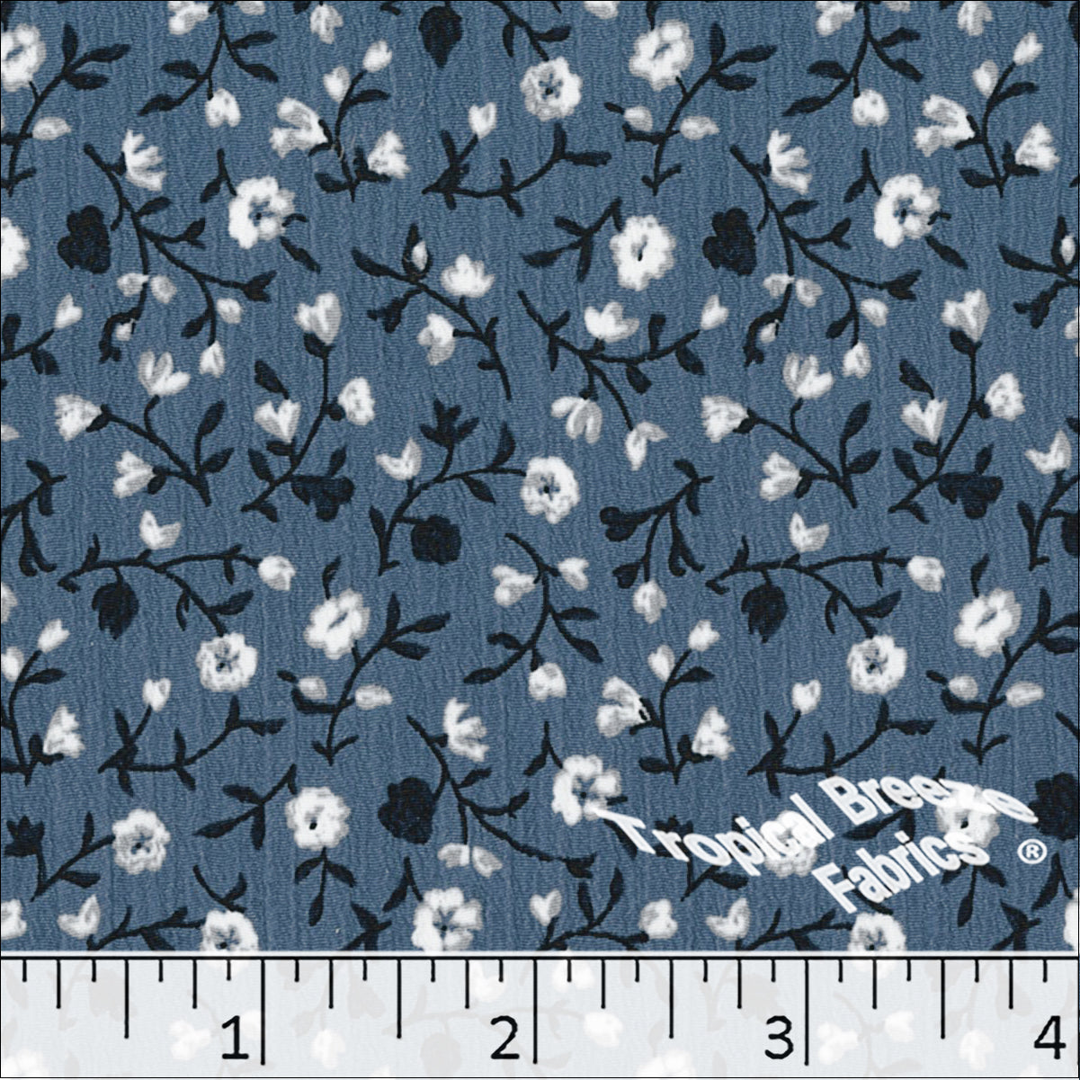 Tropical Breeze Fabric Yoryu Blossom Print Polyester Fabric 048312