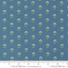 Shoreline Collection Coastal Florals Cotton Fabric 55301 medium blue