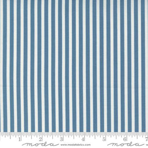 Shoreline Collection Simple Stripes Cotton Fabric 55305 medium blue