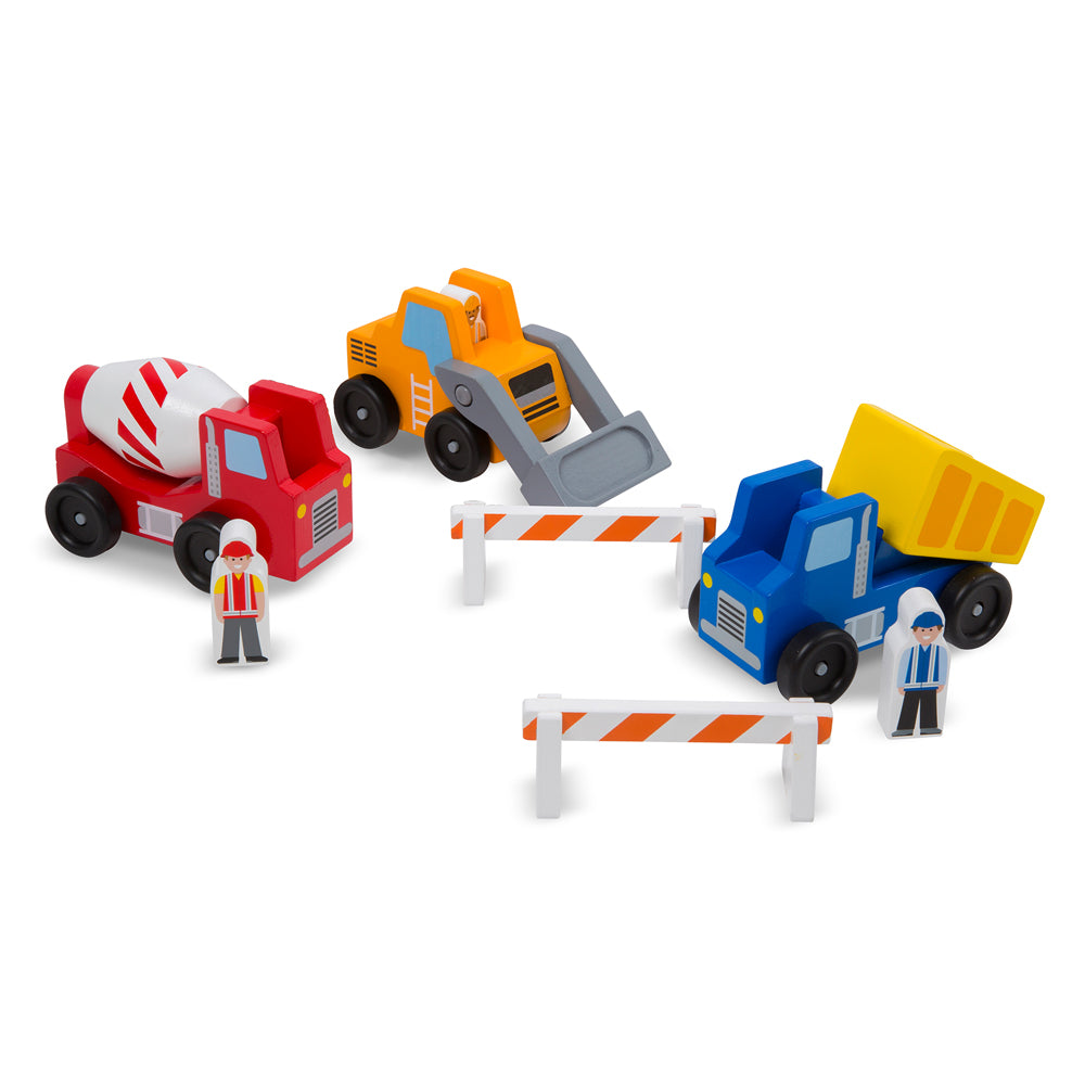 Wooden construction toys.
