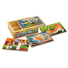4 wooden jigsaw puzzles