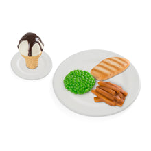 Play food on plates