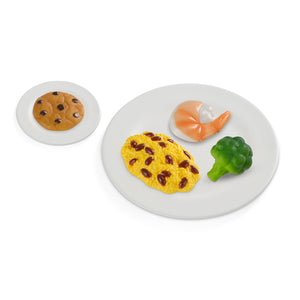 Toy food on plate