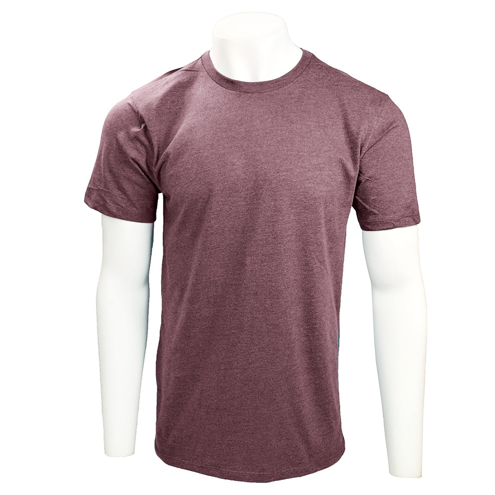 Burgundy Men's Basic Short-Sleeve Tee