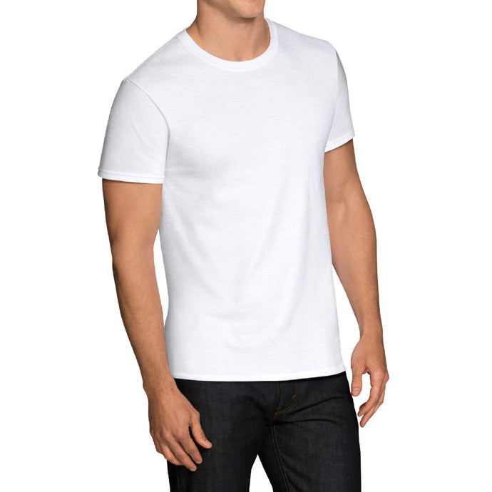 Men's White Crew Neck Short Sleeve T-shirts 6-pack 6P2828