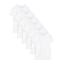 Men's White Crew Neck Short Sleeve T-shirts 6-pack 6P2828 C