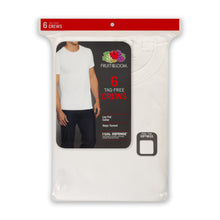 Men's White Crew Neck Short Sleeve T-shirts 6-pack 6P2828 B