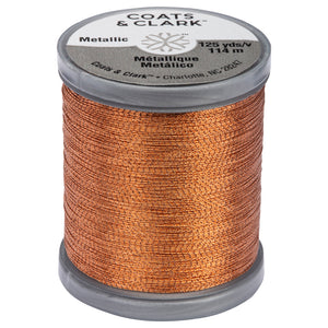 Copper metallic thread