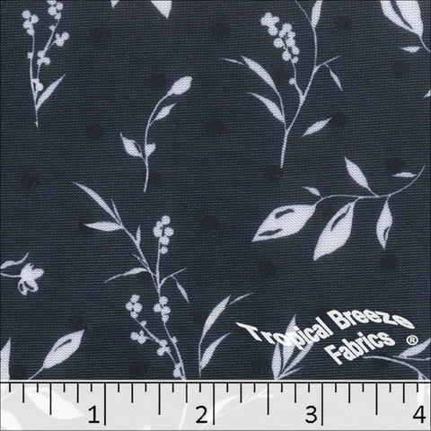 midnight, Swiss Dot Knit Print Fabric 573612