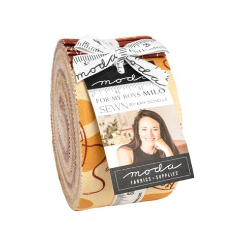 milo, For My Boys Cotton Fabric Jelly Roll 251