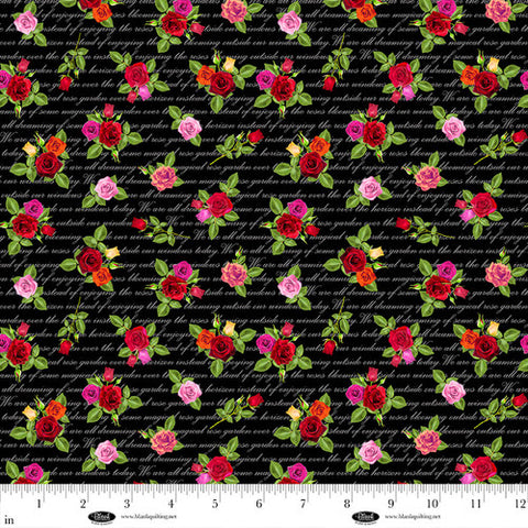 mini roses, La Vie En Rose Collection Cotton Fabric 421