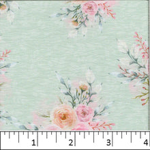 Mint, Floral Fashion Print Fabric CA-191