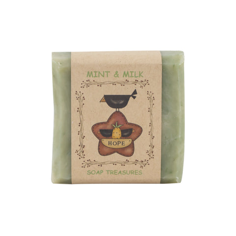 Mint and milk soap