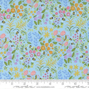 Wild Blossoms Collection Little Wild Things Cotton Fabric 48735 mist
