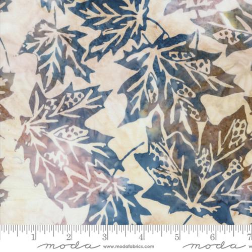 Blue Ridge Batiks Cotton Fabric 4367 misty leaf