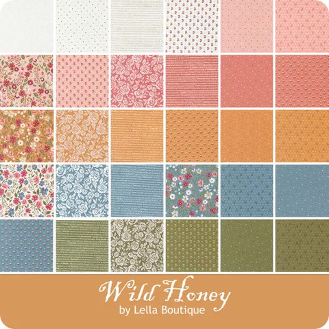 Wild Honey Collection Cotton Fabric Jelly Roll 5250JR samples