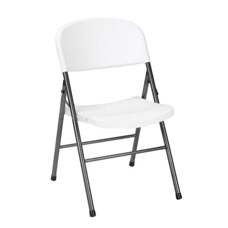 White folding chair