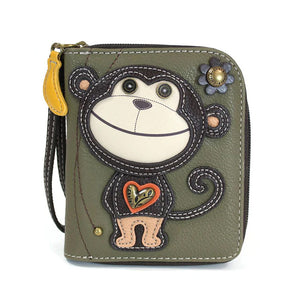 Monkey Zip-Around Wallet