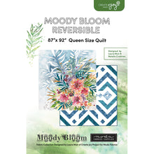 Front of Moody Bloom Reversible Quilt pattern