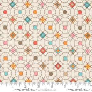 Multi, Sunday Brunch Collection Scrambler Geometrics Cotton Fabric 30753