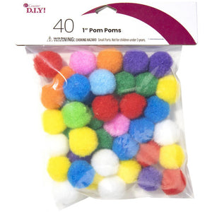 Multi-color pom-poms