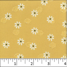 Mustard, Floral Fashion Print Fabric CA-181