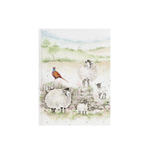 Green Pastures Sheep Small Notebook