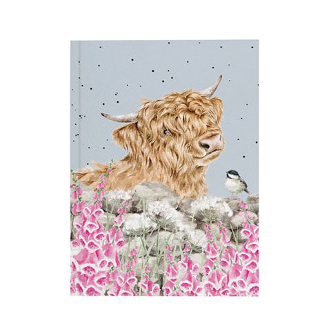 Just For Moo Highland Cow Paperback Notebook N066