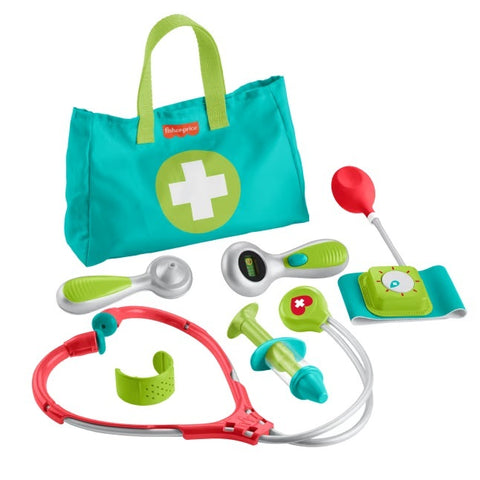 Fisher-Price Medical Kit 7-Piece Doctor Toys Preschool Pretend Play Set