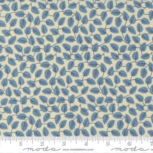 Bleu de France Collection Leaf Cotton Fabric Natural