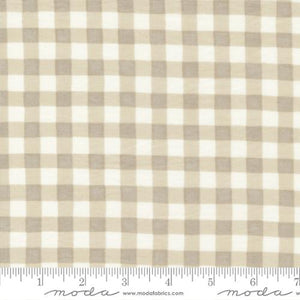 Happiness Blooms Collection Gingham Checks Cotton Fabric natural
