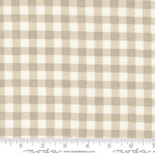 Happiness Blooms Collection Gingham Checks Cotton Fabric natural