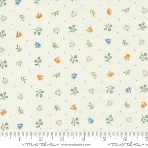 Harvest Wishes Tossed Tiny Pumpkins Cotton Fabric natural