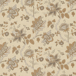 Chateau De Chantilly Collection La Fayette Florals Cotton Fabric 13944 natural