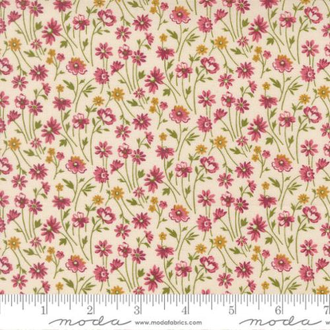 natural, Chelsea Garden Collection Small Floral Cotton Fabric 33856